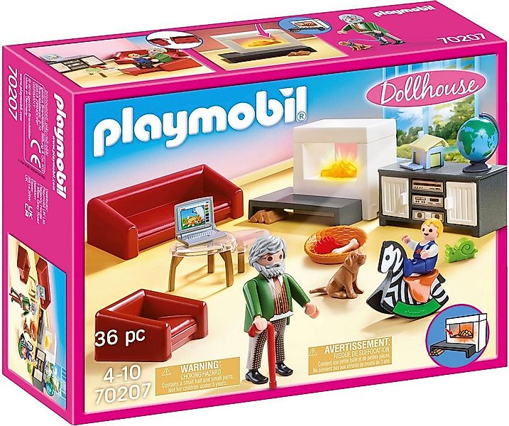 Playmobil® Gemütliches Wohnzimmer (70207), Dollhouse Konstruktions-Spielset günstig online kaufen