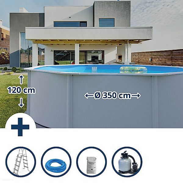 Planet Pool Rundpool Stahlwandpool Set (5-teilig) günstig online kaufen