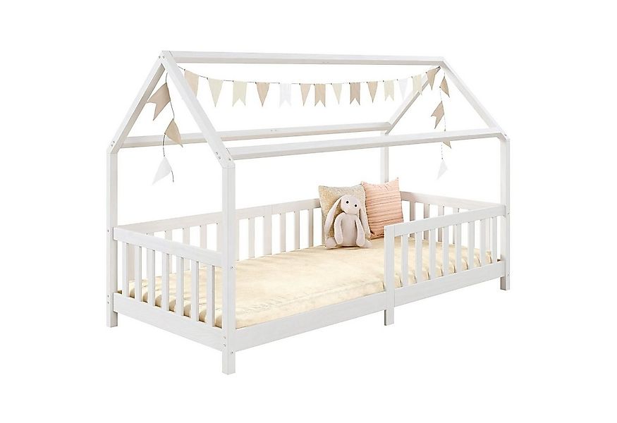 IDIMEX Kinderbett NINA, Hausbett Montessori Bett Kiefer 90 x 200 Tipibett m günstig online kaufen