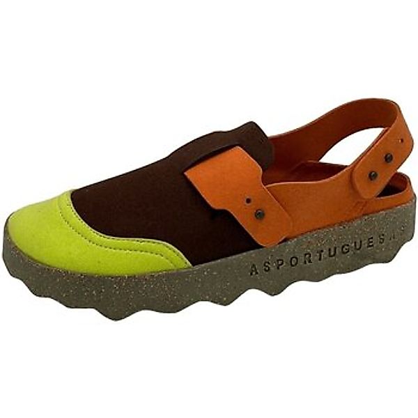 Asportuguesas  Clogs Pantoletten Cute braun-kombi P018167001 günstig online kaufen