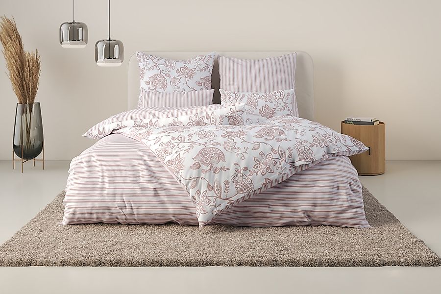 andas Bettwäsche "Nordby" 2 Stk. tlg. Bettwäsche aus Baumwolle, skandinavis günstig online kaufen