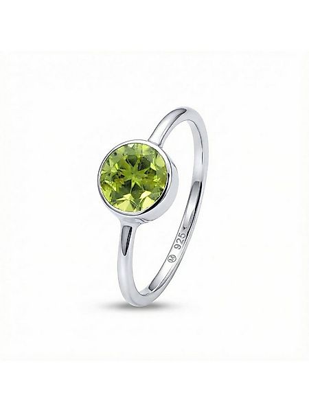 mantraroma Silberring SAMA rund aus 925 Silber mit Peridot (Ring mit Schmuc günstig online kaufen