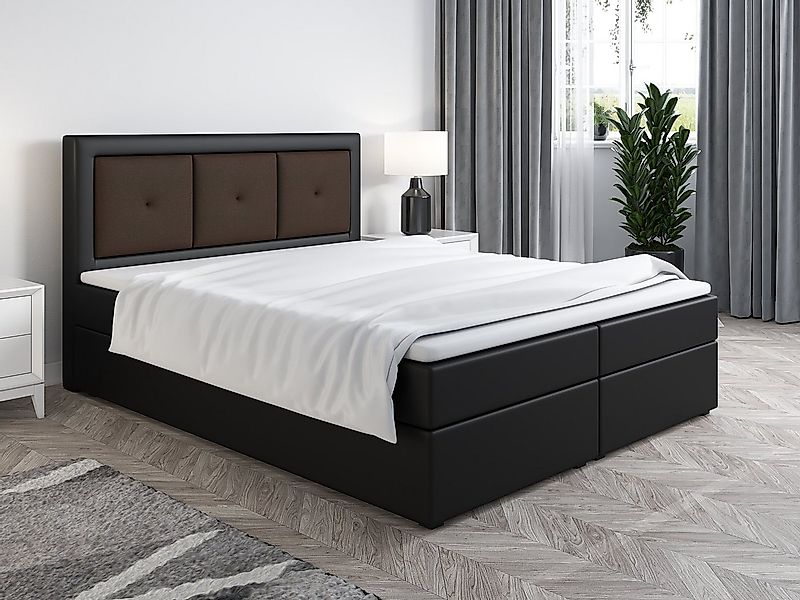 Fun Möbel Boxbett Schlafzimmerbett MILES (in Kunstleder (Soft) oder Kunstle günstig online kaufen