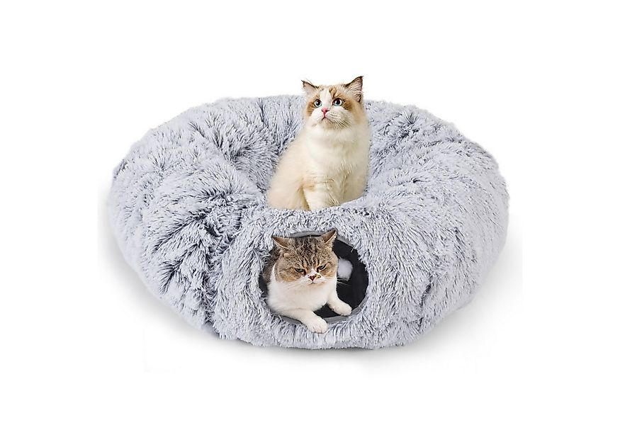 Elegear Tiertunnel 88cm Katzentunnel, Katzenspielzeug mit 3 Form, Plüsch, T günstig online kaufen