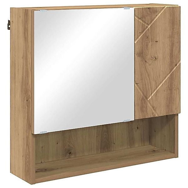 vidaXL Badezimmerspiegelschrank Spiegelschrank Artisan-Eiche 59 x günstig online kaufen
