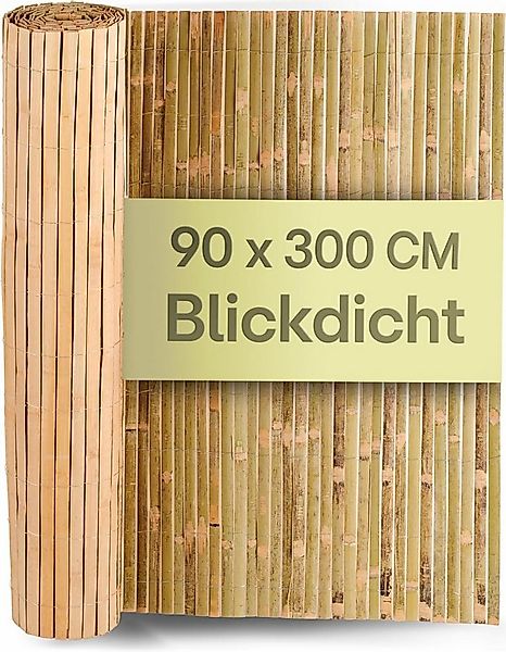Praknu Balkonsichtschutz Balkon Sichtschutz Holz - FSC® Zertifiziertes, Nat günstig online kaufen