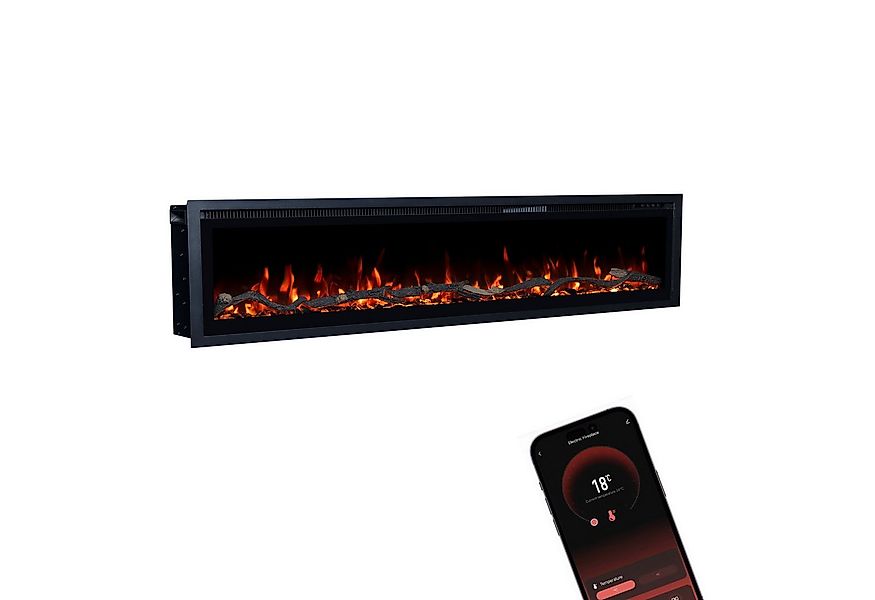 GLOW FIRE Elektrokamin GF Core Wandkamin mit 3D Feuer und Heizung (Thermost günstig online kaufen