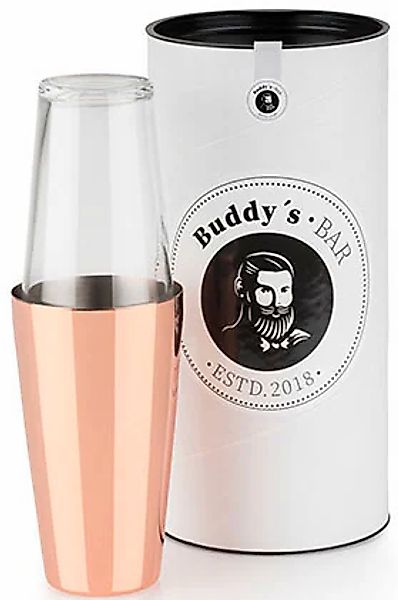 Buddys Cocktail Shaker "Buddy´s Bar - Boston" 700 ml Becher + 400 ml Glas, günstig online kaufen