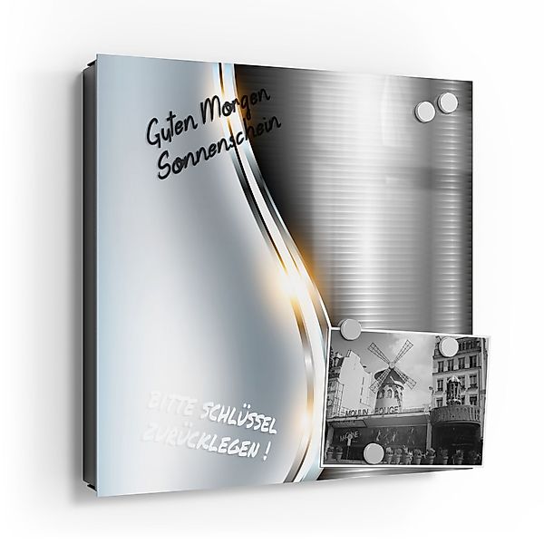 DEQORI Schlüsselkasten 'Elegantes Vektordesign', Glas Schlüsselbox günstig online kaufen