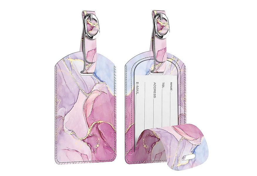 Fintie Gepäckanhänger Kofferanhänger aus Kunstleder, Gepäckanhänger ID Etik günstig online kaufen