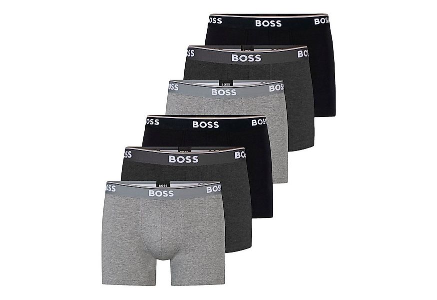 BOSS Boxer Cotton Stretch (6-St) mit umlaufend eingewebtem Markenschriftzug günstig online kaufen