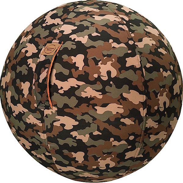 Sitting Ball Hocker Camo 150, Oliv Camouflage-Muster günstig online kaufen