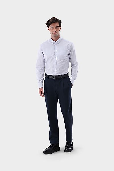 Dobby-Hemd mit Button Down Kragen Tailor Fit günstig online kaufen