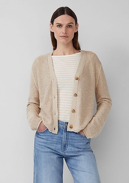 s.Oliver Cardigan Strickjacke Strickjacke in Ripp-Optik günstig online kaufen