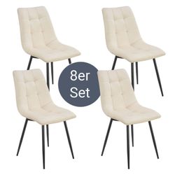 Juskys Esszimmerstuhl Blanca (8 St), bequeme günstig online kaufen