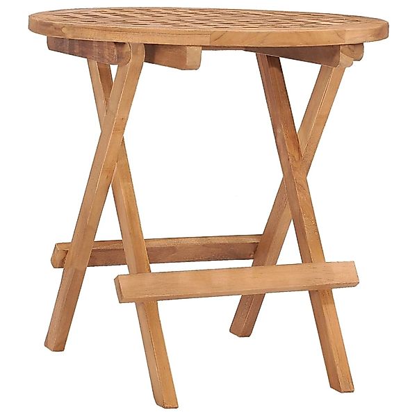 vidaXL Klappbarer Gartentisch 50x50x50 cm Teak Massivholz 315452 günstig online kaufen
