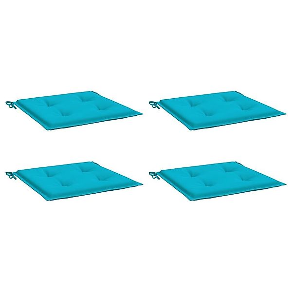 vidaXL Sitzauflage Gartenstuhl-Kissen 4 Stk. Türkis günstig online kaufen