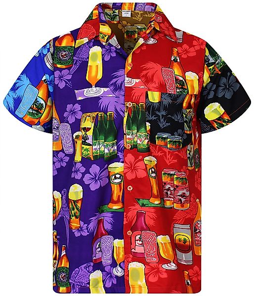 King Kameha Hawaiihemd Beerbottle Funky Hawaii-Hemd günstig online kaufen