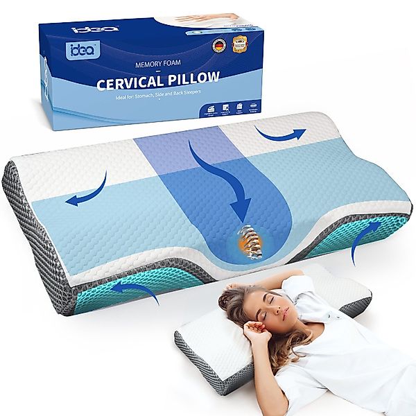 Esun Kopfkissen Orthopädisches Kissen, Ergonomisches Nackenkissen günstig online kaufen