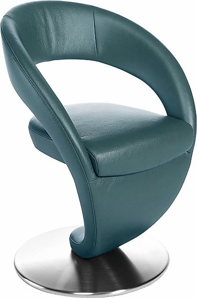 K+W Komfort & Wohnen Drehstuhl "Wave" () Design-Drehstuhl, Drehteller in Ed günstig online kaufen