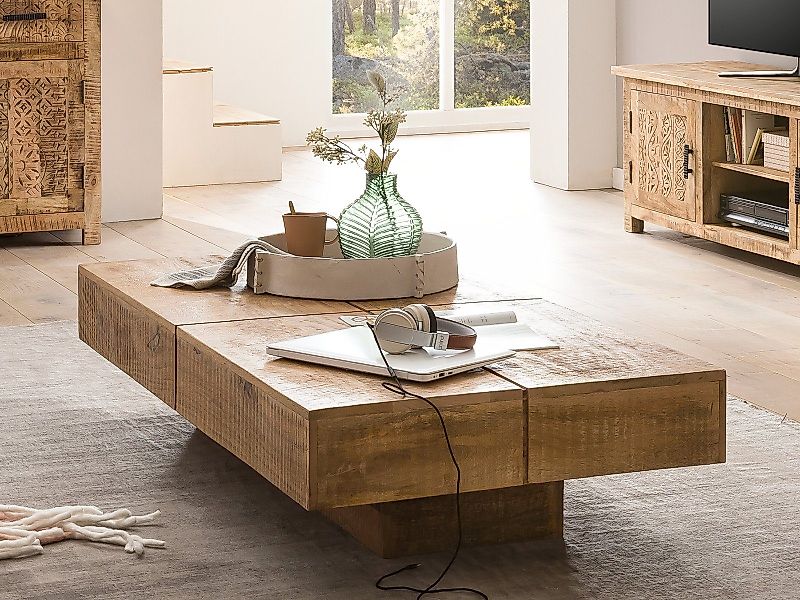 massivum Couchtisch Amberley Mango 140x70 cm günstig online kaufen