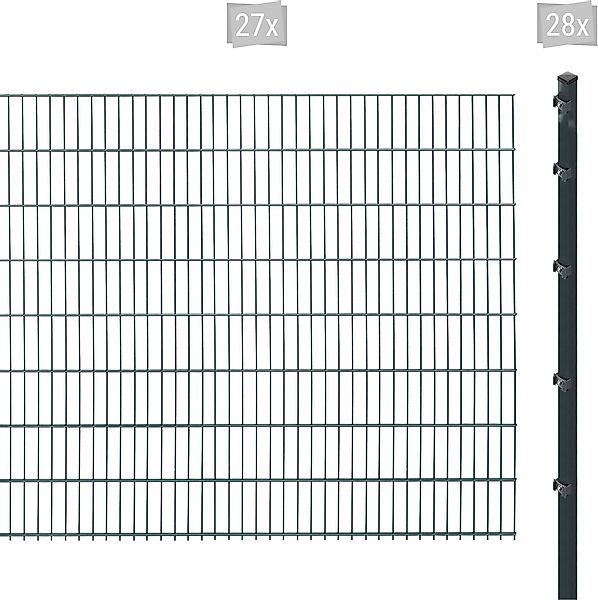 Arvotec Doppelstabmattenzaun "ESSENTIAL 163 zum Einbetonieren", Zaunhöhe 16 günstig online kaufen