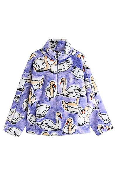Next Fleecejacke Borg-Fleece mit halben Reißverschluss (1-St) günstig online kaufen