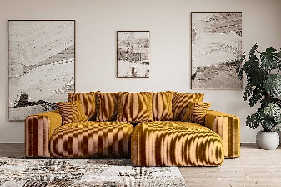 ALTDECOR Ecksofa ESKAR-L, Couch mit Schlaffunktion, Wohnzimmer - Wohnlandsc günstig online kaufen