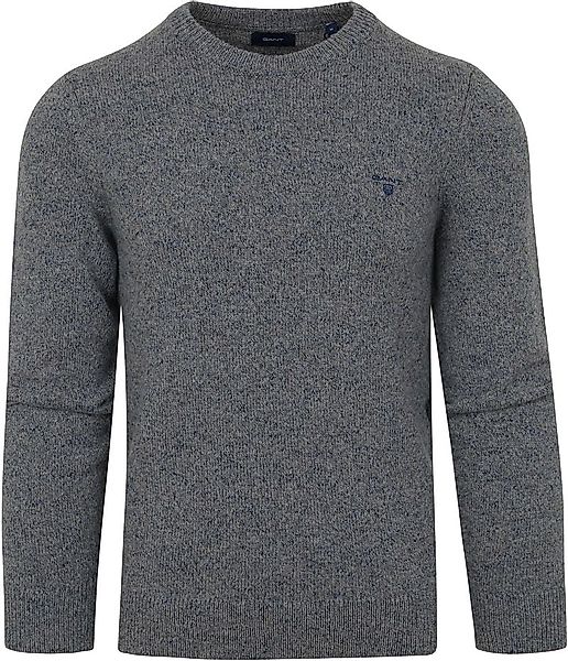 Gant Pullover Wolle Melange Grau - Größe XXL günstig online kaufen
