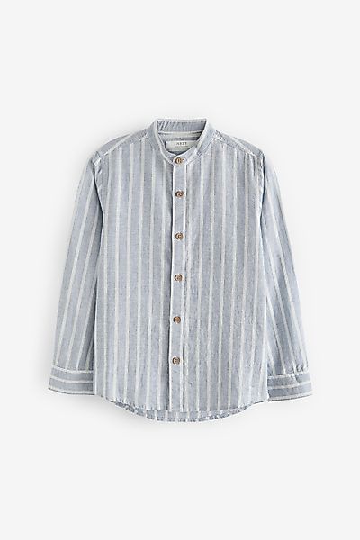 Next Langarmhemd Grandad-Hemd mit langen Ärmeln günstig online kaufen