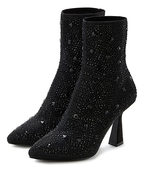 LASCANA Sock Boot, High-Heel-Stiefelette Schlupf-Stiefel, Ankle Boots, elas günstig online kaufen
