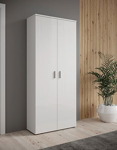 HBZ Schuhschrank "Lincoln weiß Glanz, BxHxT 80x190x35 cm", (1 St.), Schuhsc günstig online kaufen