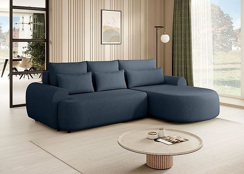 Beautysofa Ecksofa OLIVIO, mit Bettkasten Bretie:266 cm, Ecke gepolstert be günstig online kaufen