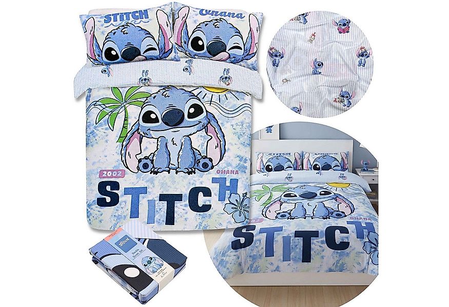 Sarcia.eu Bettwäsche Disney Stitch blaue beidseitige Baumwoll-Bettwäsche 20 günstig online kaufen