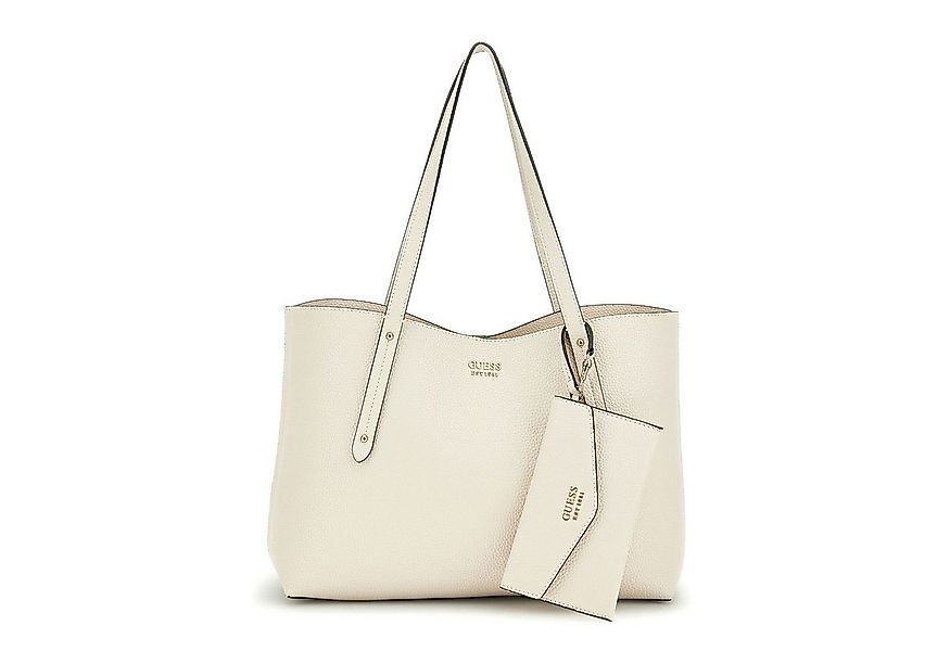 Guess Umhängetasche GUESS Shopper Handtasche Brenton Bone (1, 1-tlg., 1) günstig online kaufen