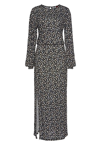 LASCANA Midikleid mit Blümchendruck und Beinschlitz, günstig online kaufen