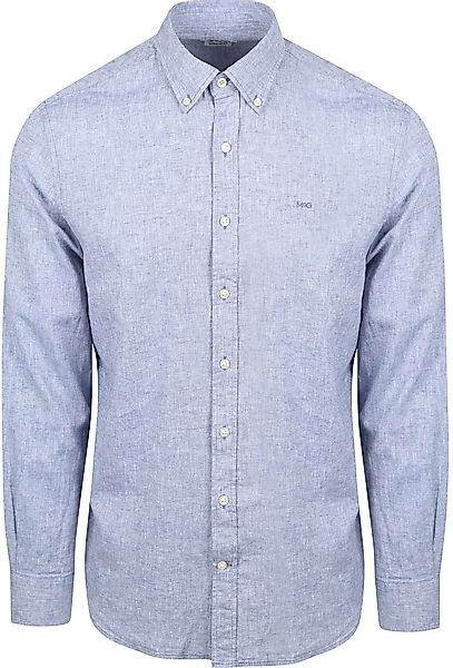 McGregor Hemd Linen Blend Vintage Blau - Größe L günstig online kaufen