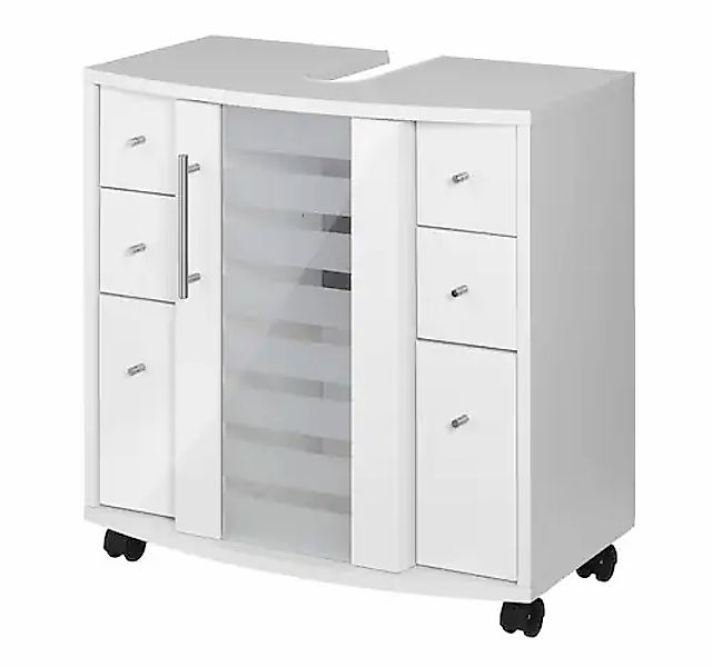 welltime Waschbeckenunterschrank »Jaca«, Breite 60 cm, mit hochglänzenden F günstig online kaufen