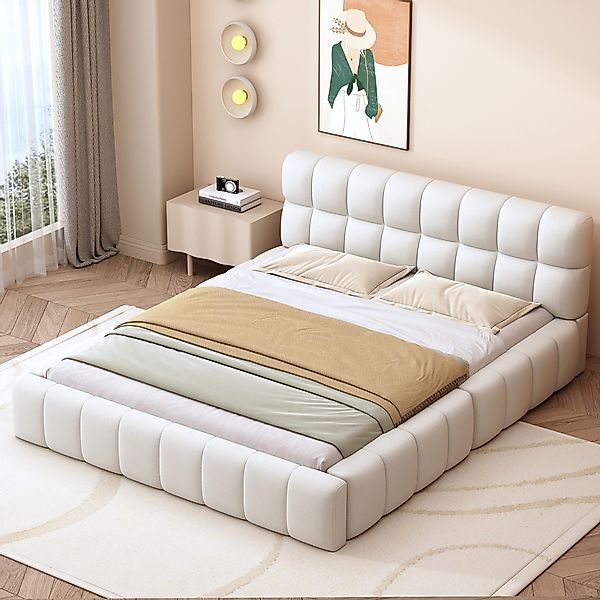 STILVORA Polsterbett 140x200 Bettgestell mit Lattenrost,Jugendbett günstig online kaufen