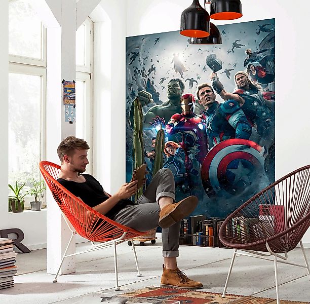 Komar Fototapete »Avengers Age of Ultron Movie Poster«, 184x254 cm (Breite günstig online kaufen