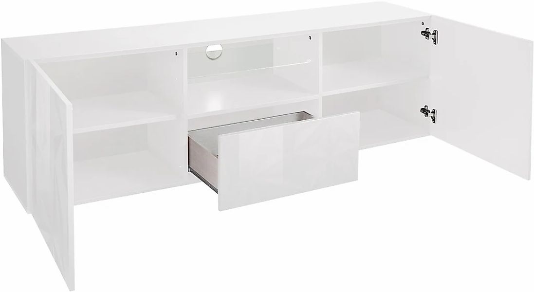 INOSIGN Lowboard "Prisma Breite 181 cm, TV-Board 2 Türen, 1 Schubkasten, TV günstig online kaufen