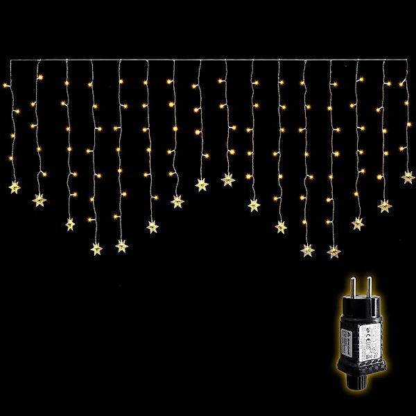 Salcar LED-Lichtervorhang 2M LED Schneeflocke Lichtervorhang günstig online kaufen