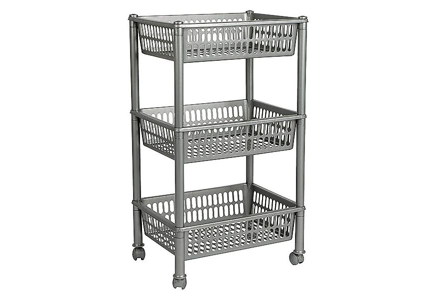 Plast Team Beistellwagen plast team Aufbewahrungs-Trolley, mit 3 Körben, si günstig online kaufen