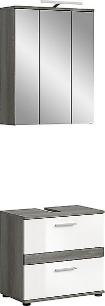 welltime Badmöbel-Set Lucca, bestehend aus: 1x Waschbeckenunterschrank & 1x günstig online kaufen