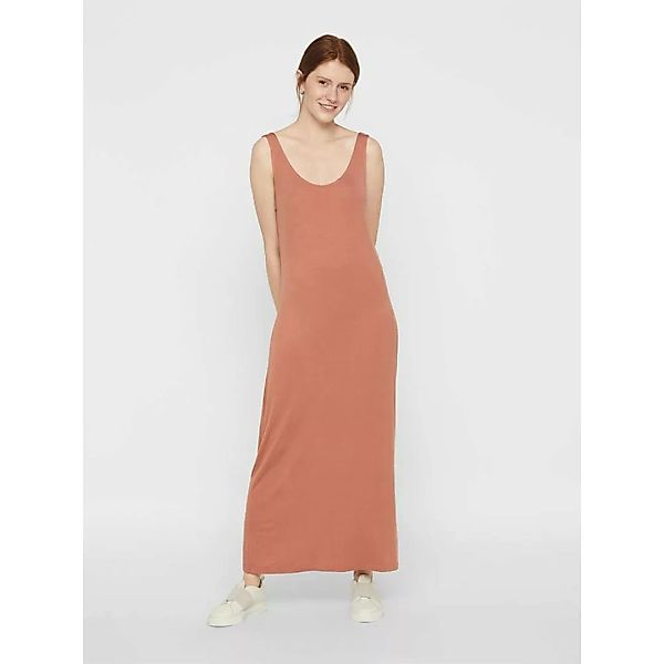 Pieces Kalli Maxi Langes Kleid XL Copper Brown günstig online kaufen