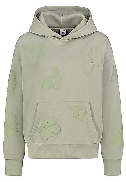 SUBLEVEL Hoodie mit Fronttasche und aufgesticktem Design 3D Print Sweat günstig online kaufen