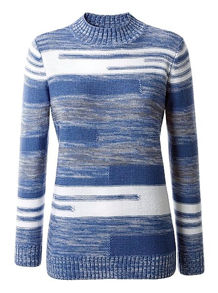 Sieh an! Strickpullover Stehkragenpullover günstig online kaufen