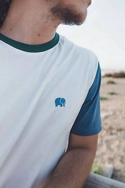 Trendsplant T-Shirt Organic Color Block T-Shirt Natural günstig online kaufen