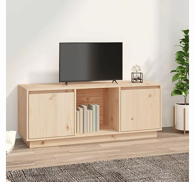 furnicato TV-Schrank 110,5x35x44 cm Massivholz Kiefer günstig online kaufen