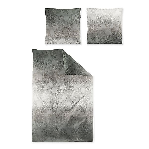 Irisette Biber Bettwäsche Koala 8661-30 Paisley Federn Grau 135x200 günstig online kaufen